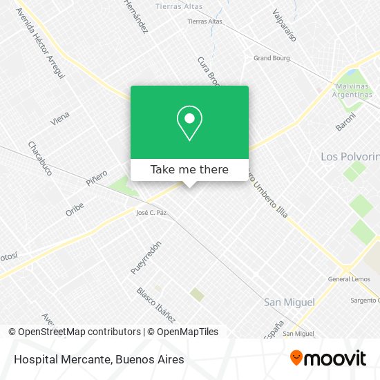Hospital Mercante map