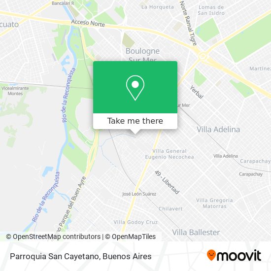 Parroquia  San Cayetano map