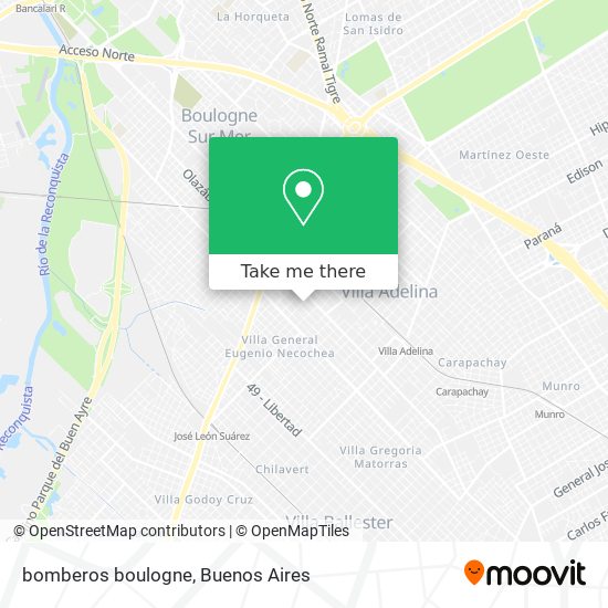 bomberos boulogne map