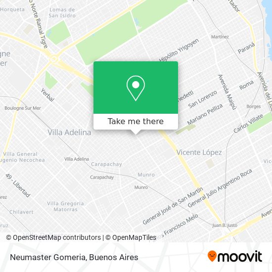 Mapa de Neumaster Gomeria
