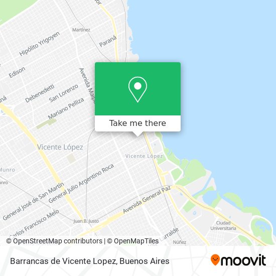 Barrancas de Vicente Lopez map