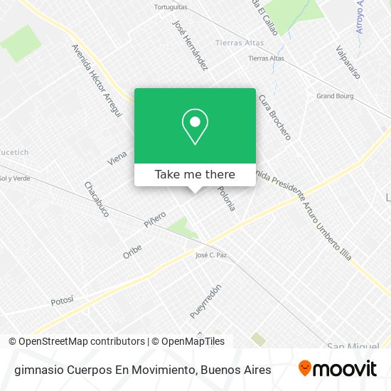 Mapa de gimnasio Cuerpos En Movimiento