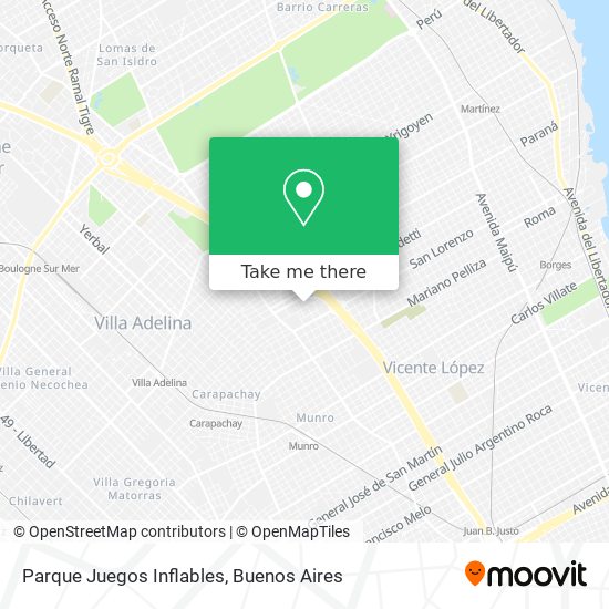 Parque Juegos Inflables map