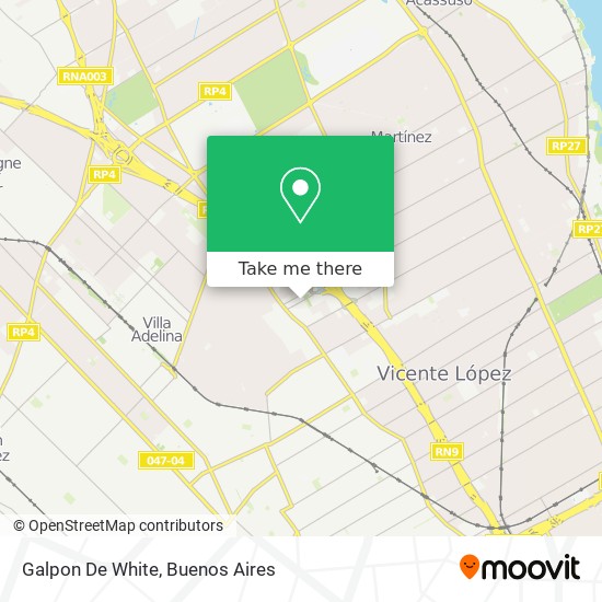 Galpon De White map