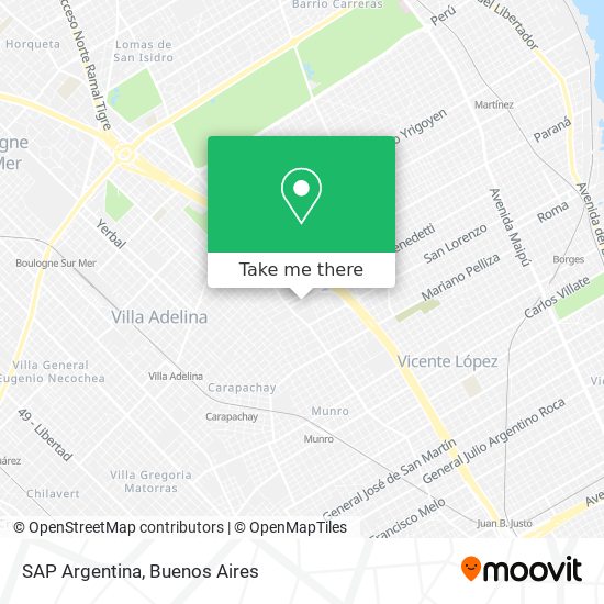 SAP Argentina map