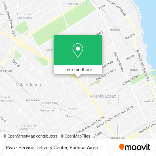 Mapa de Pwc - Service Delivery Center
