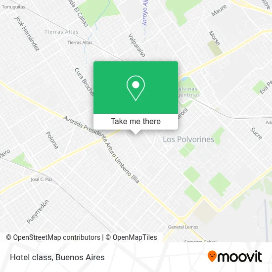 Hotel class map