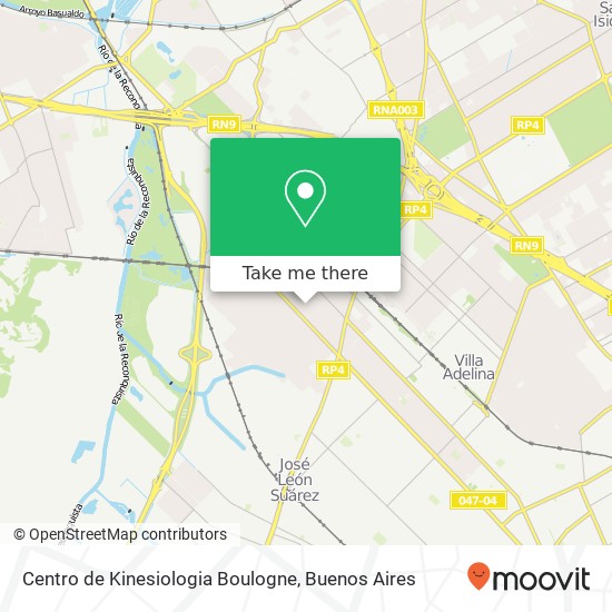 Mapa de Centro de Kinesiologia Boulogne