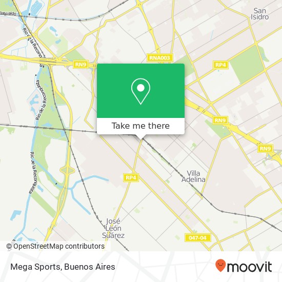 Mega Sports map