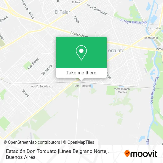 Mapa de Estación Don Torcuato [Línea Belgrano Norte]