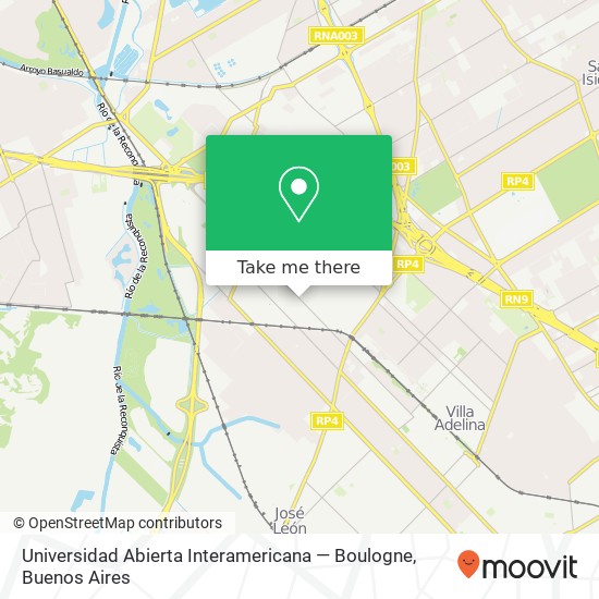 Universidad Abierta Interamericana — Boulogne map