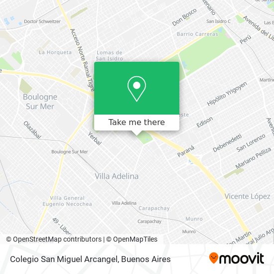 Mapa de Colegio San Miguel Arcangel