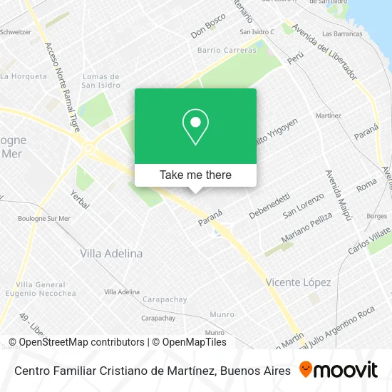 Mapa de Centro Familiar Cristiano de Martínez