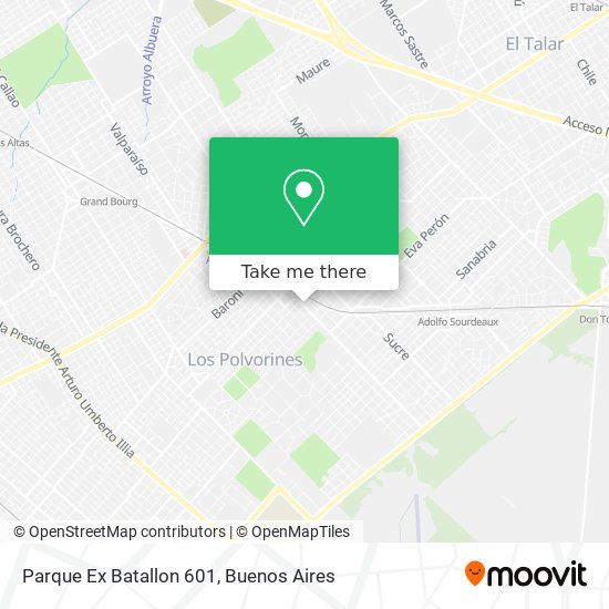 Parque Ex Batallon 601 map
