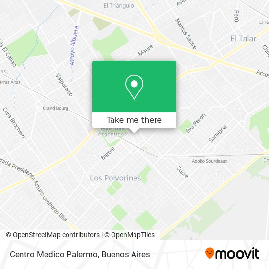 Mapa de Centro Medico Palermo