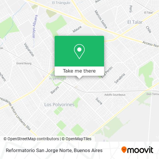 Reformatorio San Jorge Norte map
