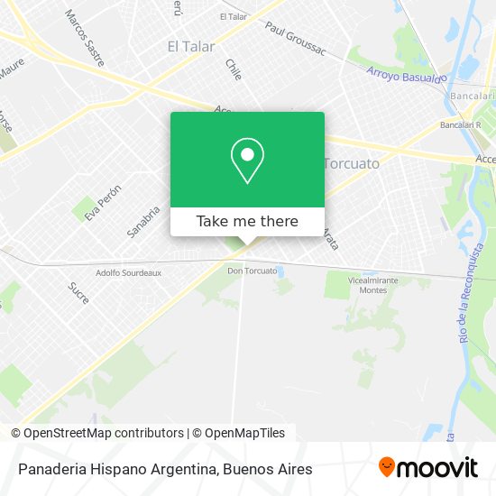 Mapa de Panaderia Hispano Argentina