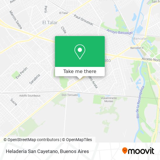 Heladeria San Cayetano map