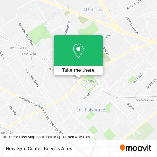 Mapa de New Gym Center