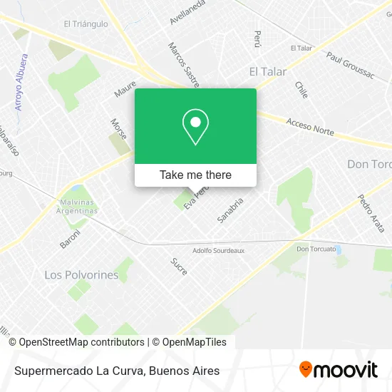 Mapa de Supermercado La Curva