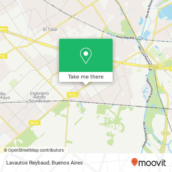 Lavautos Reybaud map