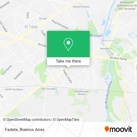Mapa de Fadete