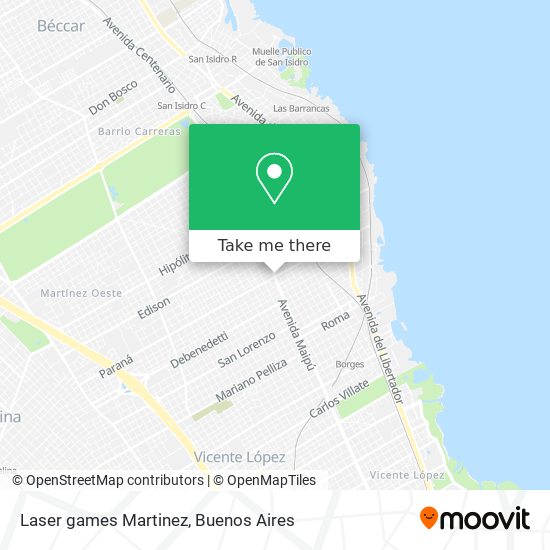 Mapa de Laser games Martinez