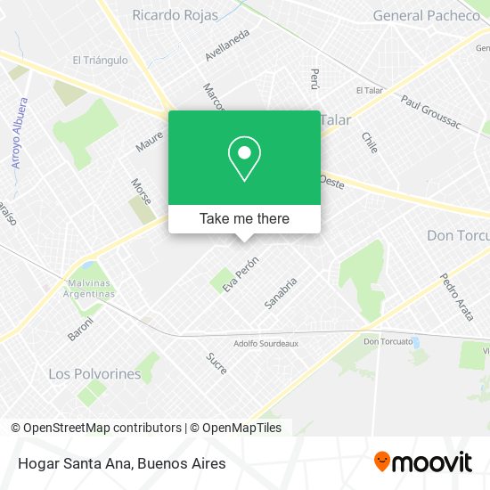 Mapa de Hogar Santa Ana