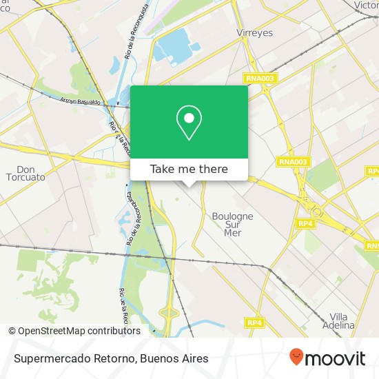 Mapa de Supermercado Retorno