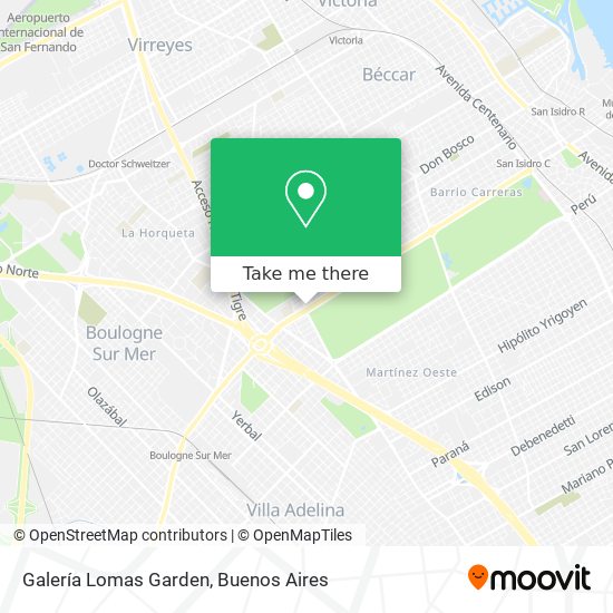 Galería Lomas Garden map