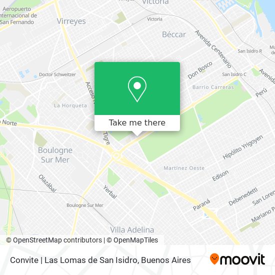 Mapa de Convite | Las Lomas de San Isidro