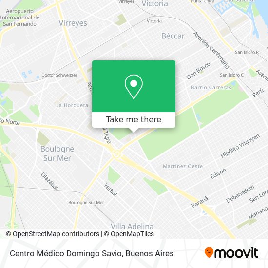 Mapa de Centro Médico Domingo Savio