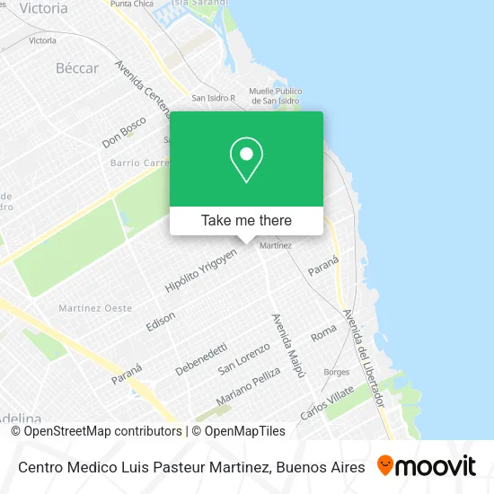 Mapa de Centro Medico Luis Pasteur Martinez