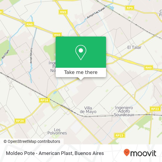 Moldeo Pote - American Plast map