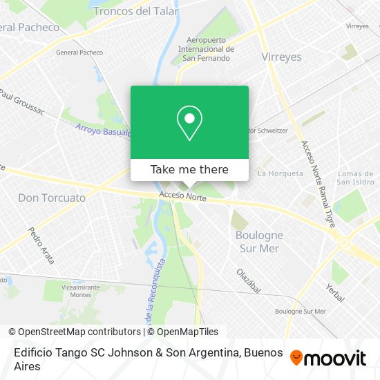 Edificio Tango SC Johnson & Son Argentina map