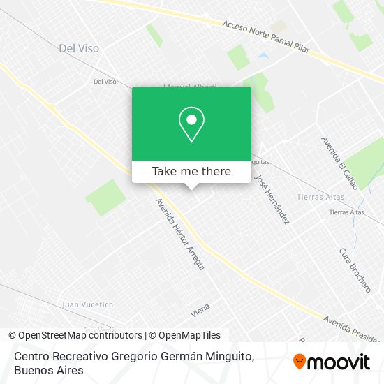 Mapa de Centro Recreativo Gregorio Germán Minguito