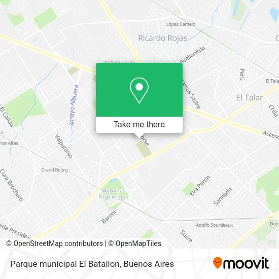 Mapa de Parque municipal El Batallon
