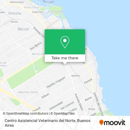 Centro Asistencial Veterinario del Norte map