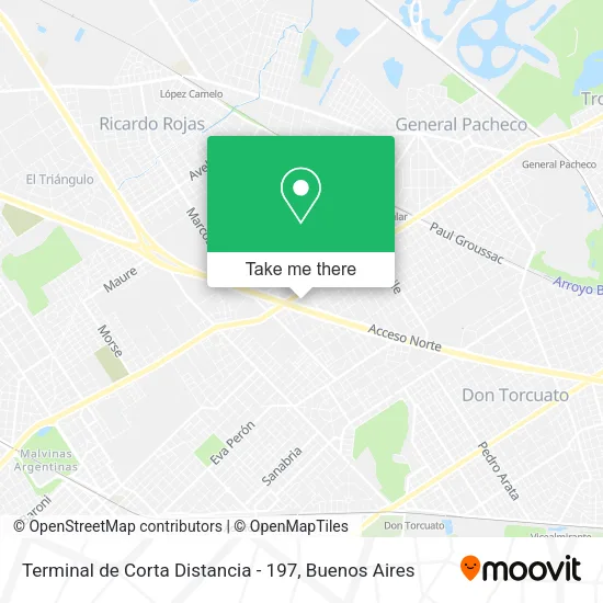 Mapa de Terminal de Corta Distancia - 197