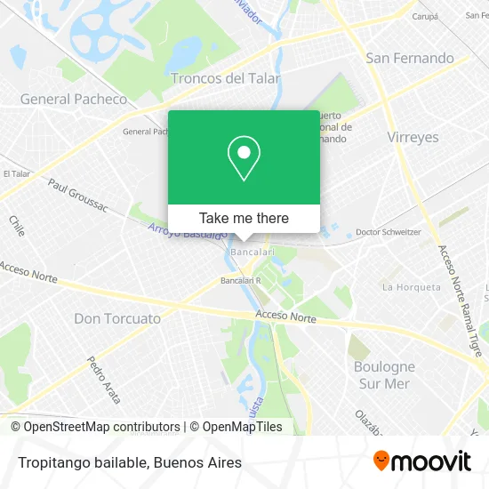 Tropitango bailable map