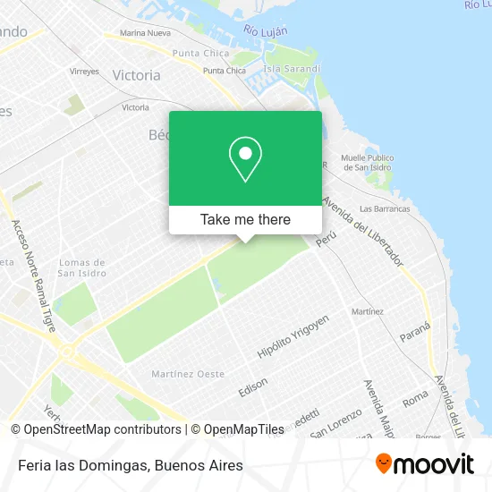 Feria las Domingas map