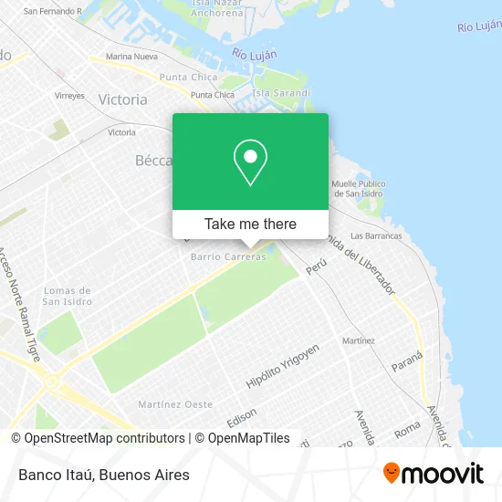 Banco Itaú map