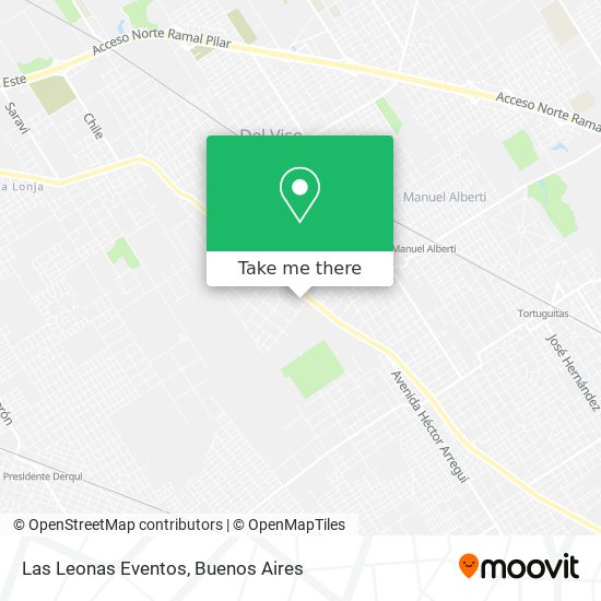 Mapa de Las Leonas Eventos