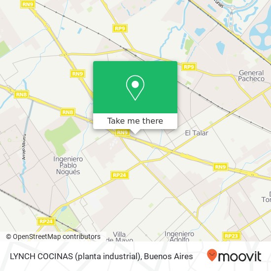 LYNCH COCINAS (planta industrial) map