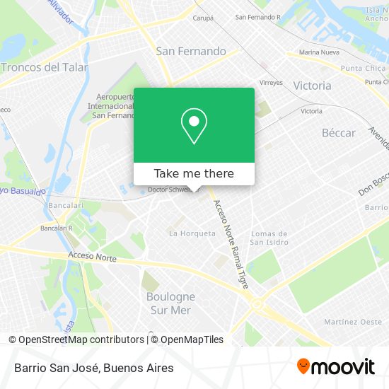 Barrio San José map