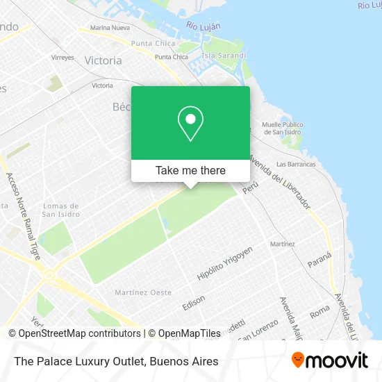 The Palace Luxury Outlet map