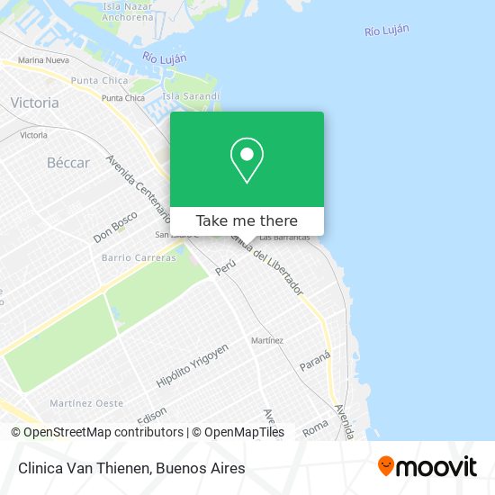 Mapa de Clinica Van Thienen