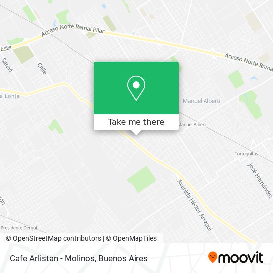 Cafe Arlistan - Molinos map