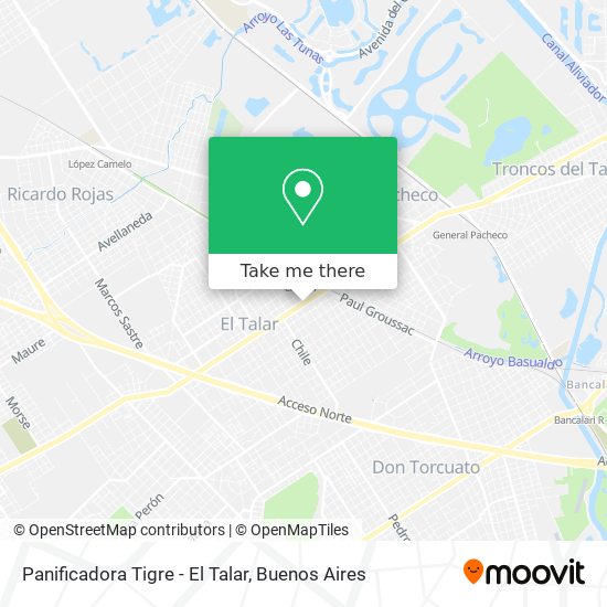 Panificadora Tigre - El Talar map