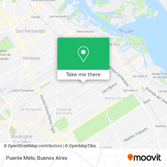 Mapa de Puente Melo